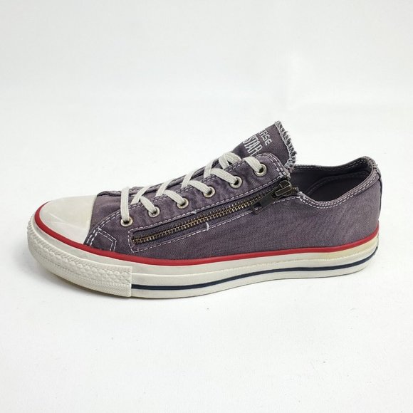 Converse Shoes Chuck Taylor All Star Low Mens Size 7 Womens Size 9 Double Zip Ox